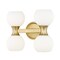 Z-Lite Artemis Vanity, 4-Light, 6.5 In.W x 13 In.L x 10.75 In.H, Modern Gold/Matte Opal 494-4V-MGLD - alternate 5